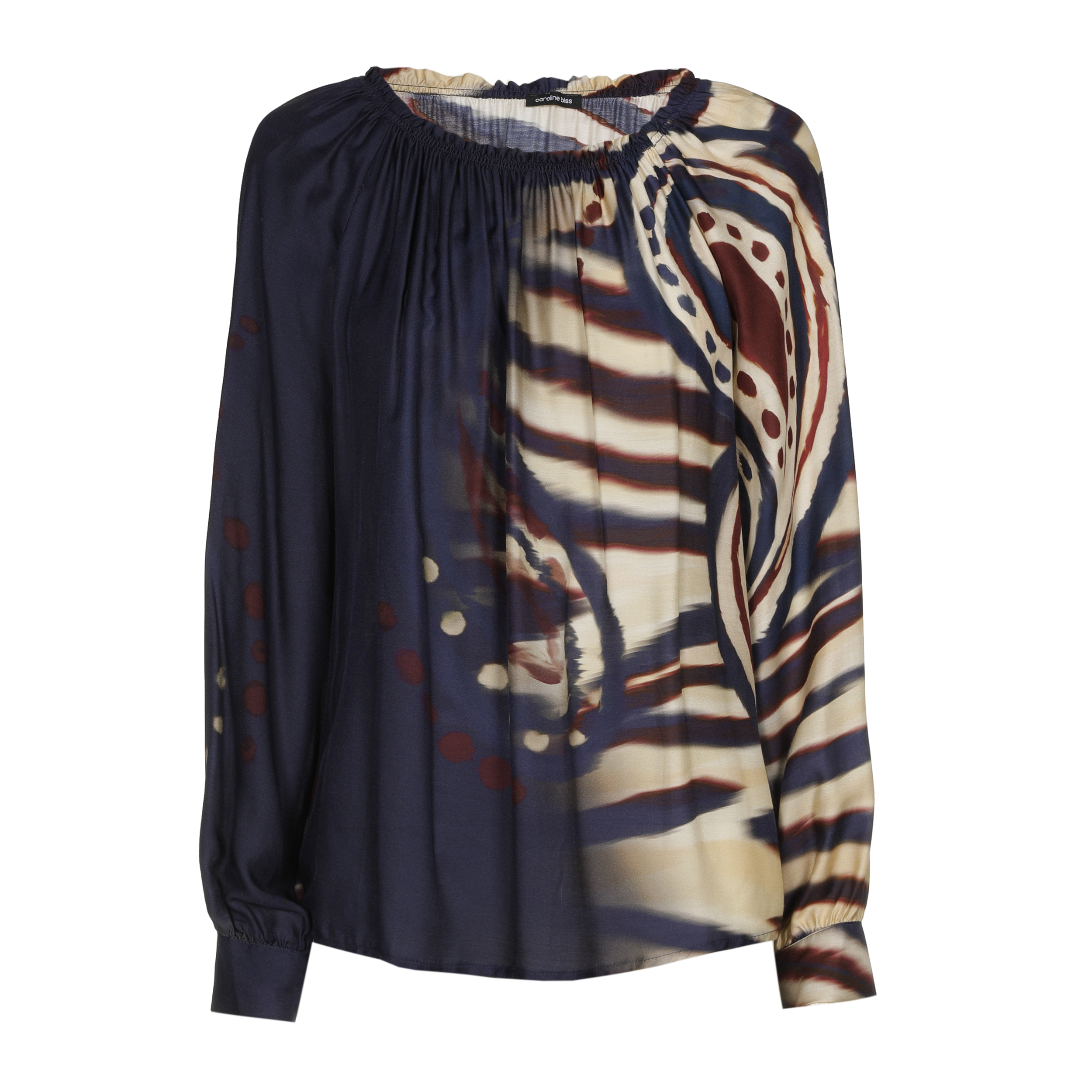 4635 | Blouse VI-Silk print