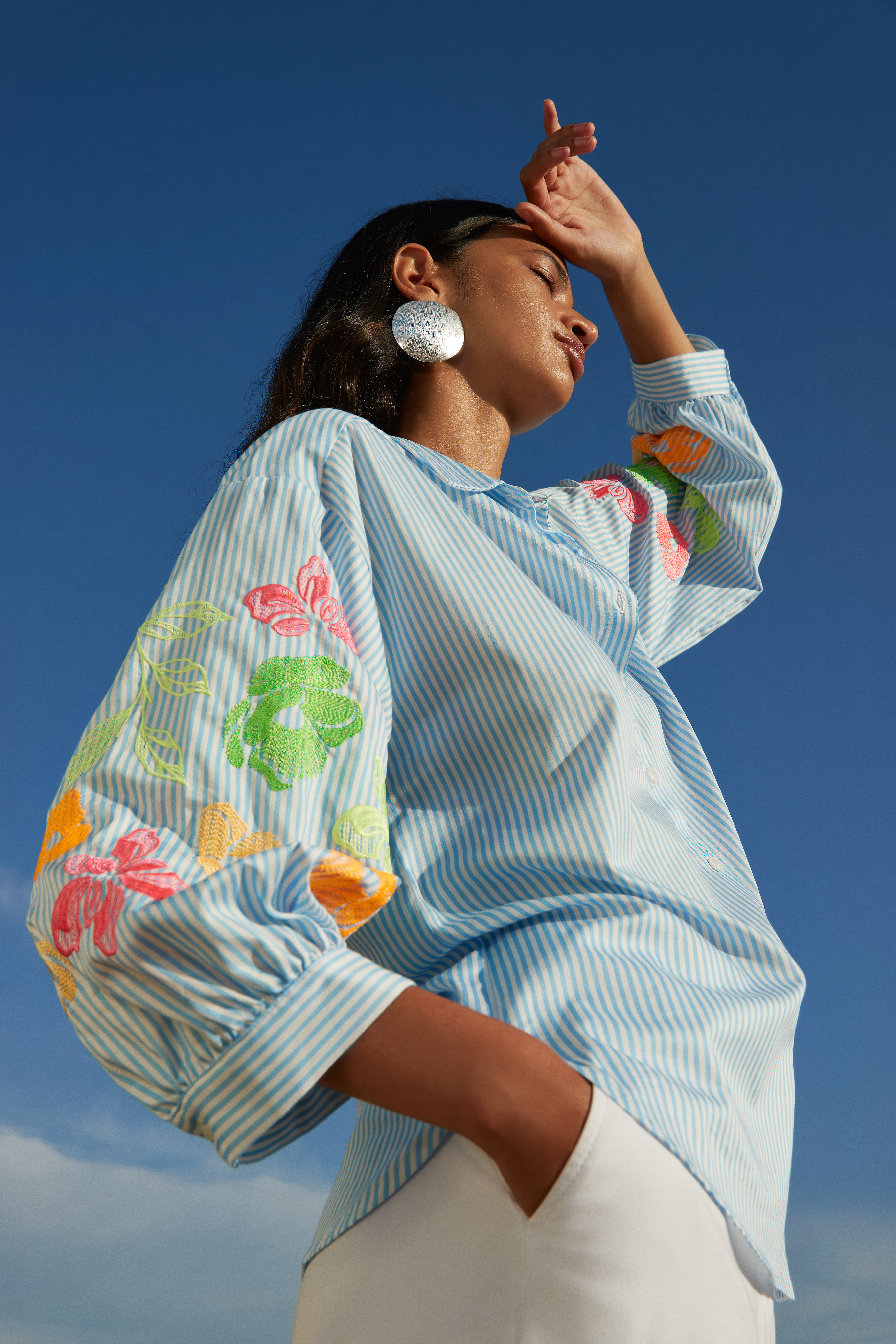 1818 | Chrissi  Blouse stripe+pailliet